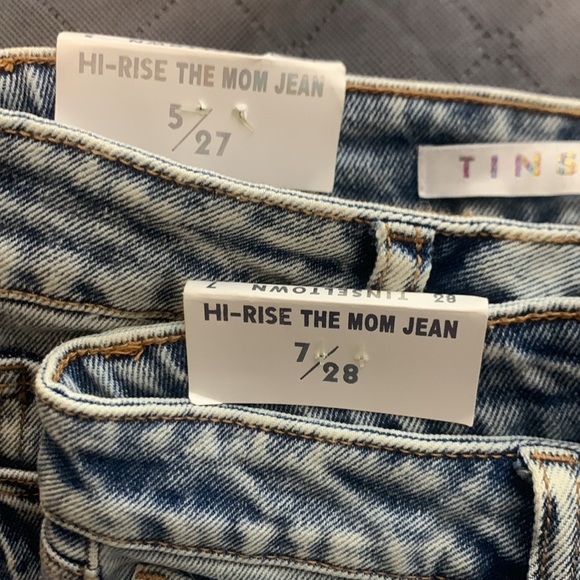 NWT Tinseltown Women's Deconstructed Skinny hi-rise Blue Jeans - Picture 6 of 6